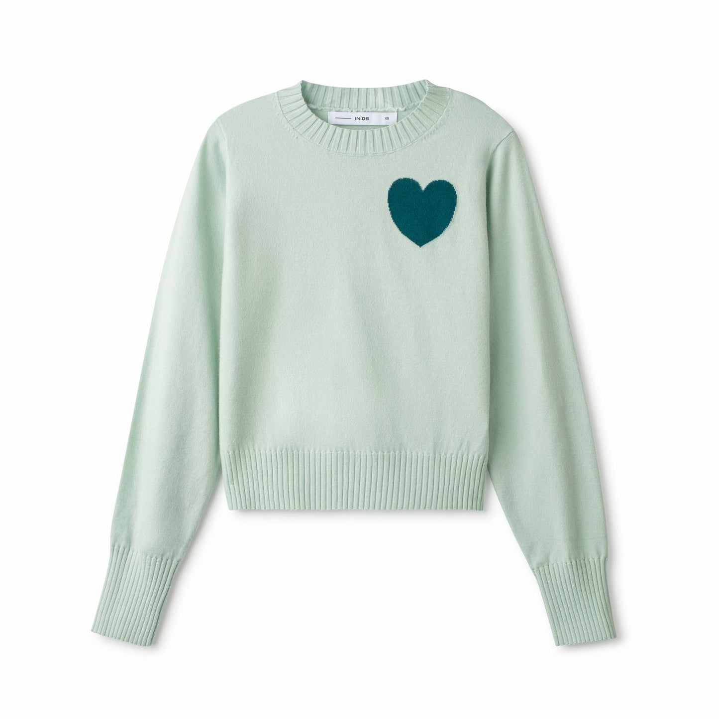 Heart Sweater IN: Mint