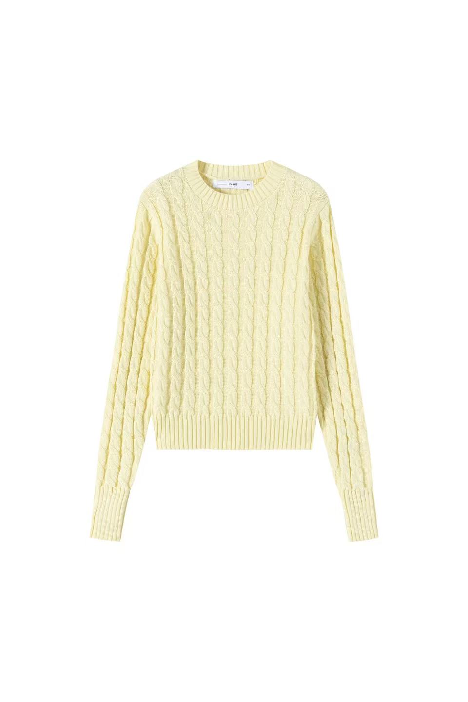 Cable Knit Sweater IN:Lemon