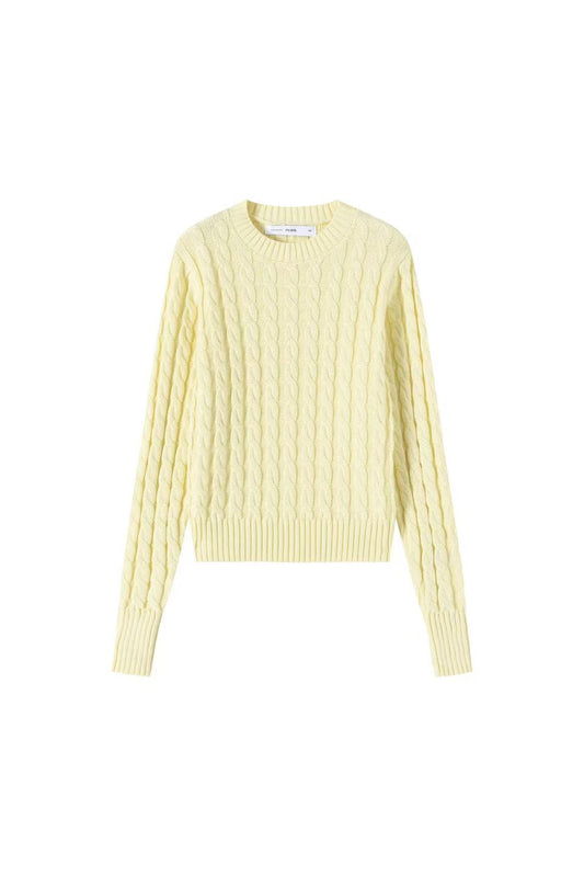 Cable Knit Sweater IN:Lemon