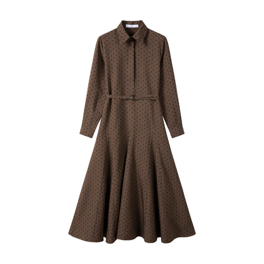 Belt Dress IN: Polka Dot