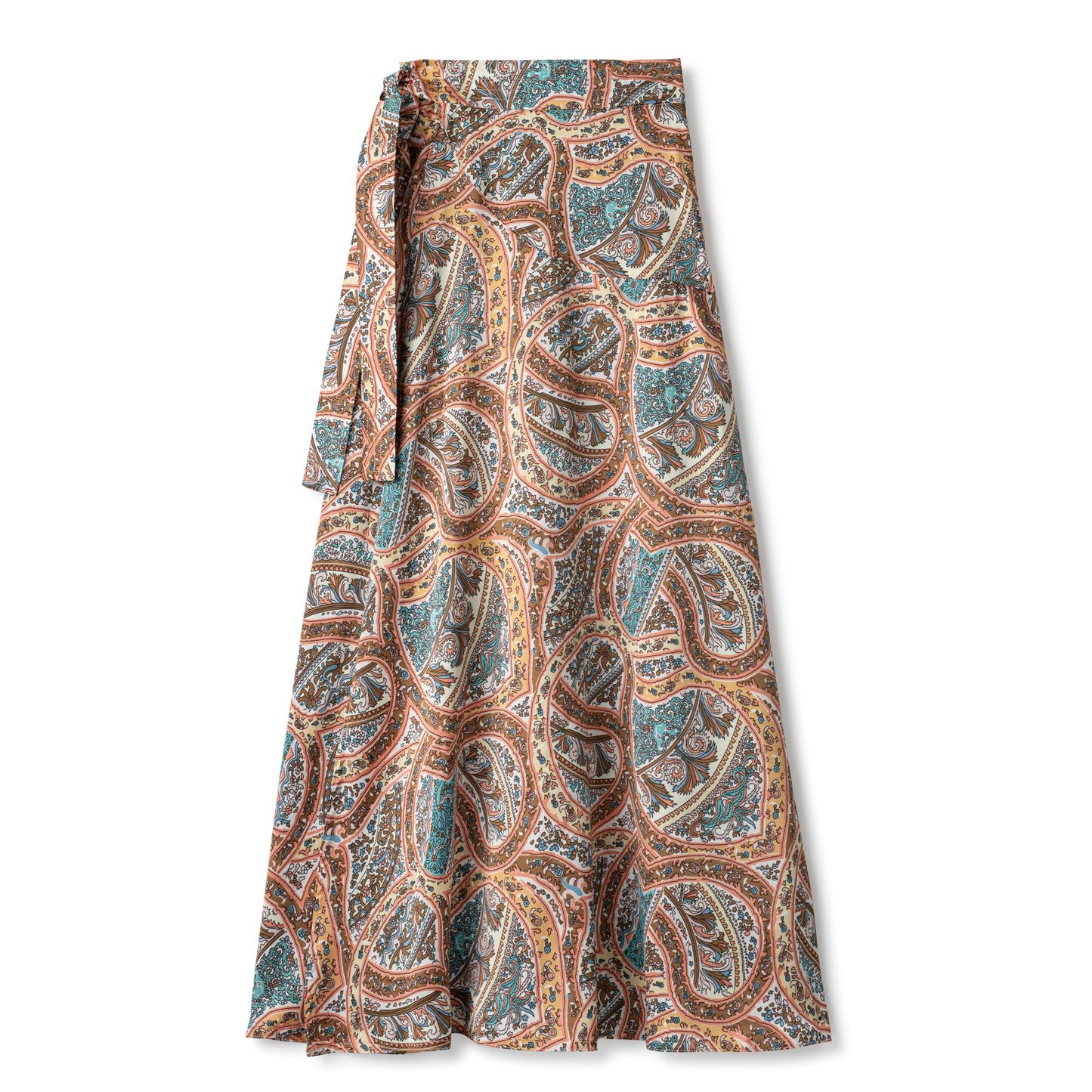 Faux Wrap Skirt IN: Paisley