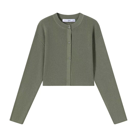 3 Button Cardigan IN:Sage