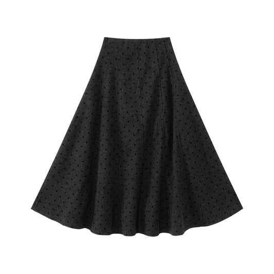 Seamed Skirt IN:Velvet Dot