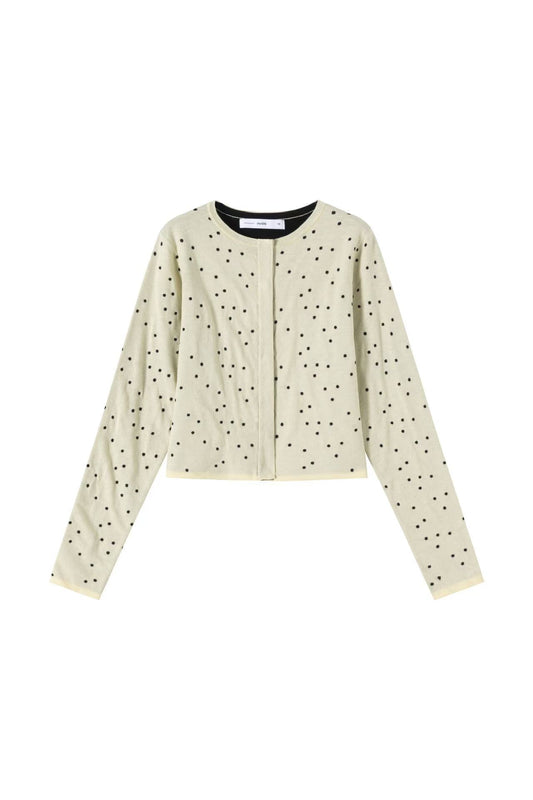 Dot Cardigan IN:Yellow