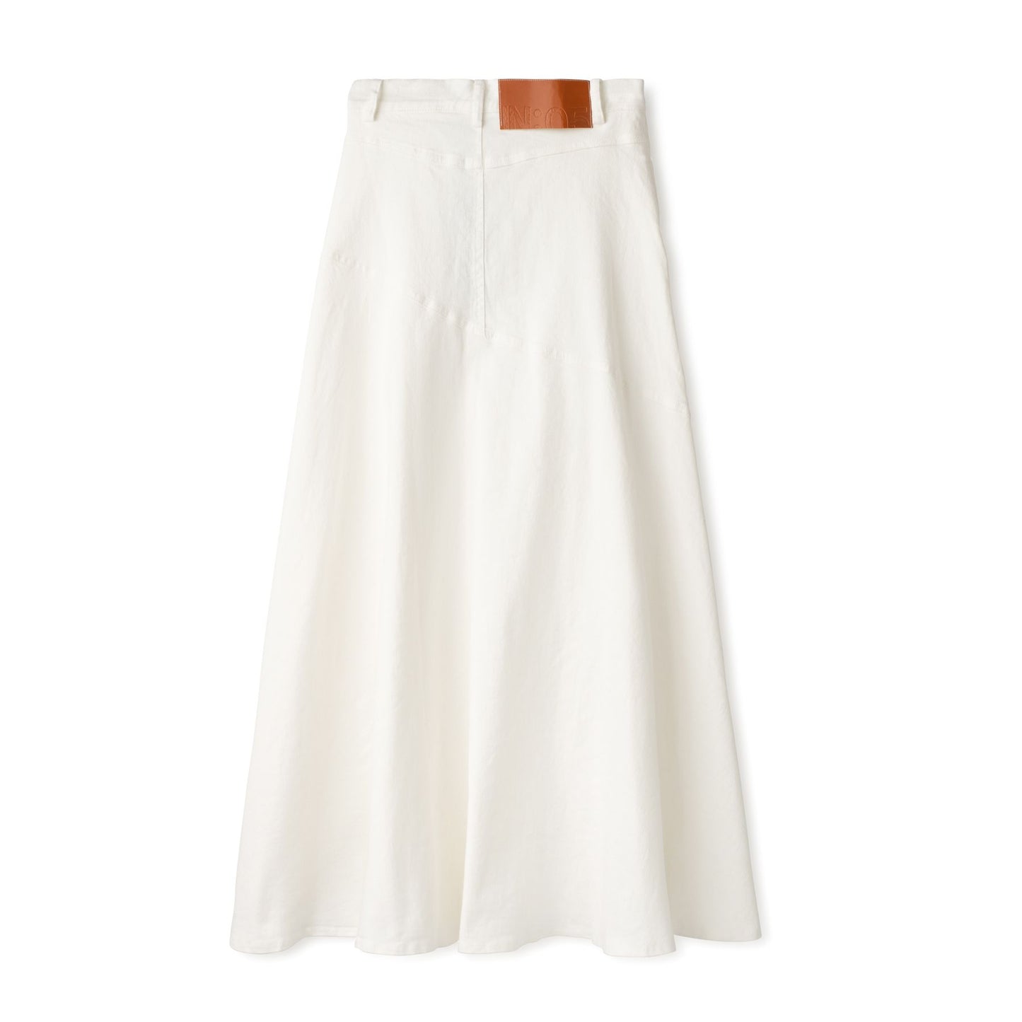 Asymetrical Skirt IN: White Deim
