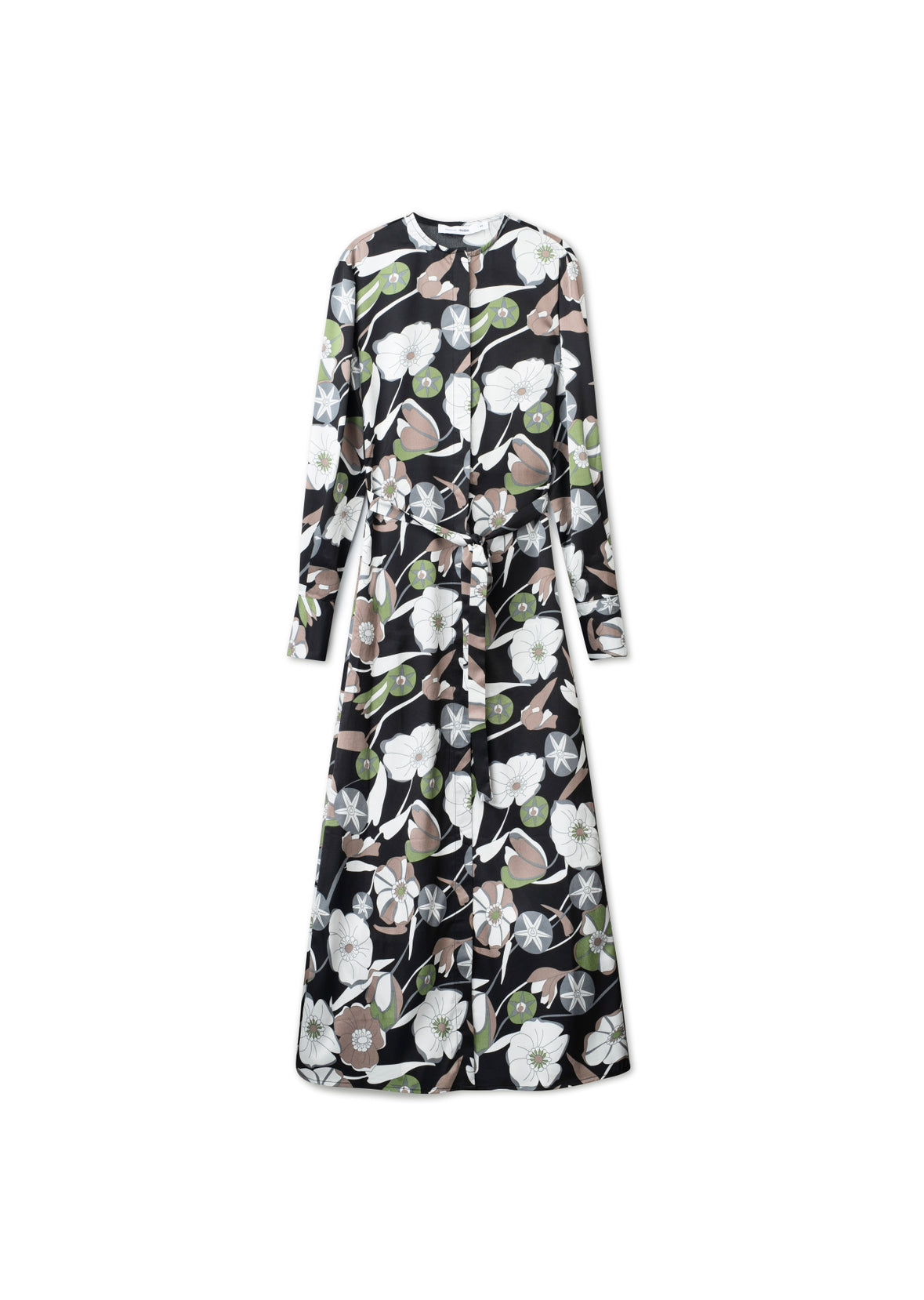 Signature Maxi Dress - Olive Floral Silk