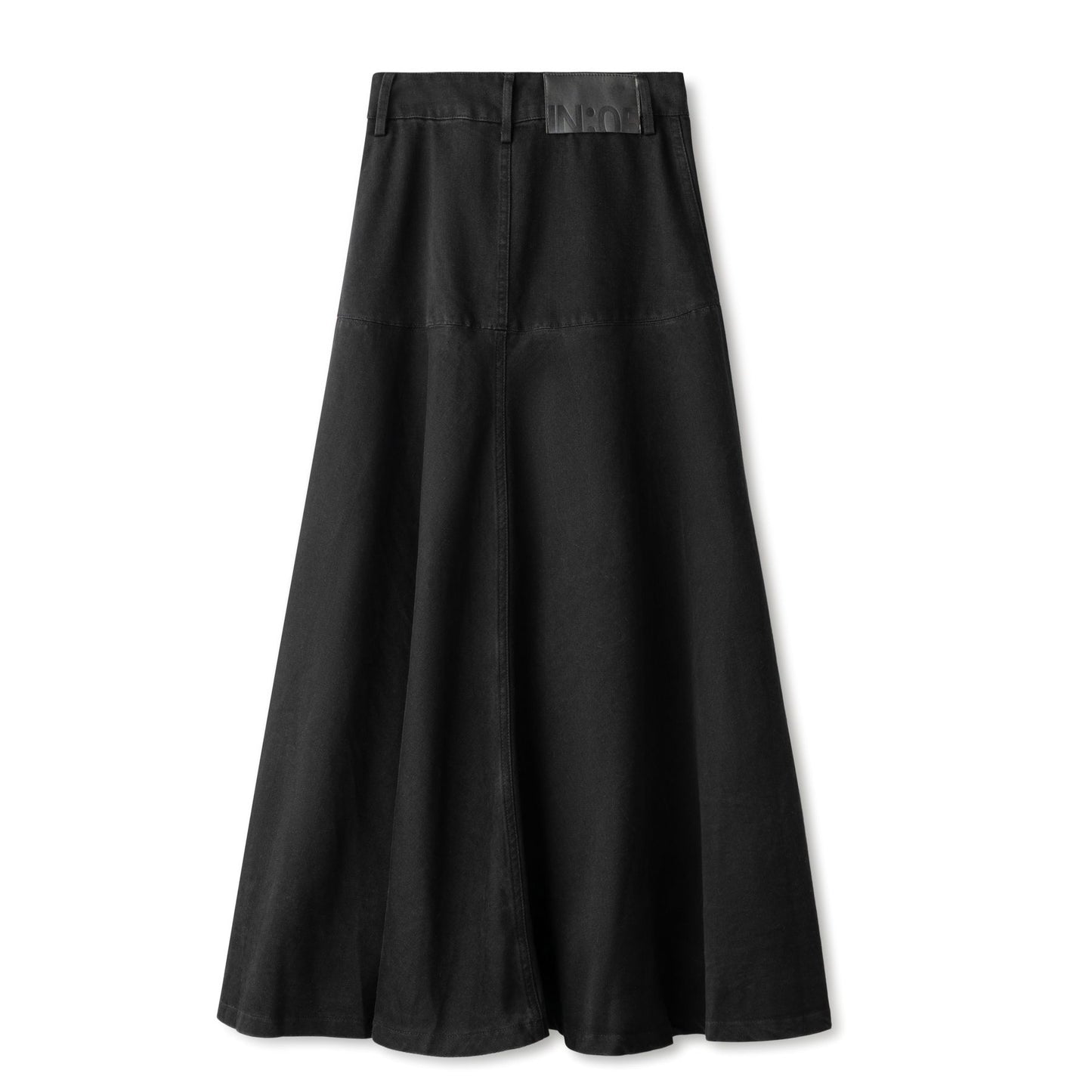 Uptown Skirt IN: Black Denim