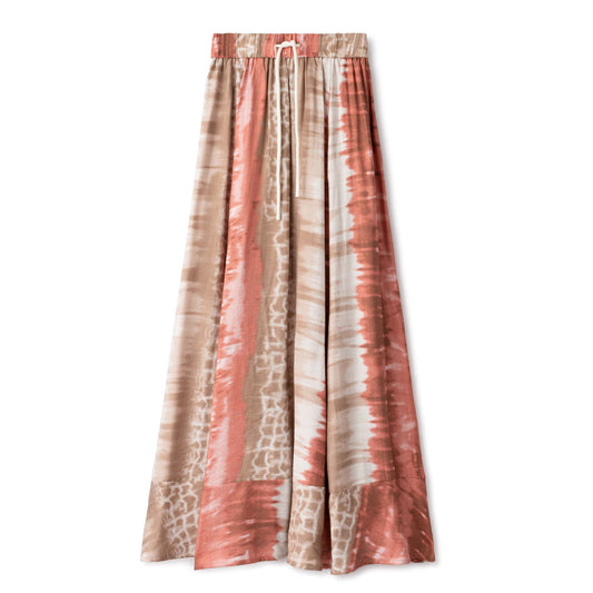 Elastic Waist Skirt IN: Salmon Mocha