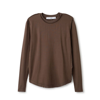 Seam Fitted Tee IN: Brown