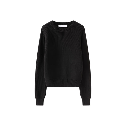 Basic Chunky Ribbed Sweater IN:Black