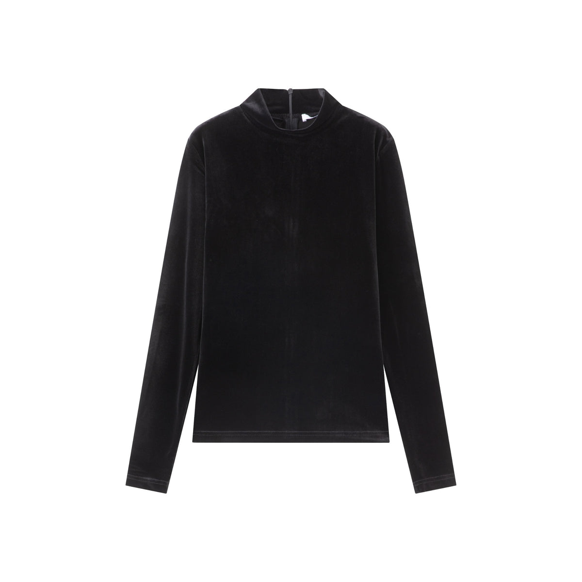 Velvet Mock Neck IN:Black