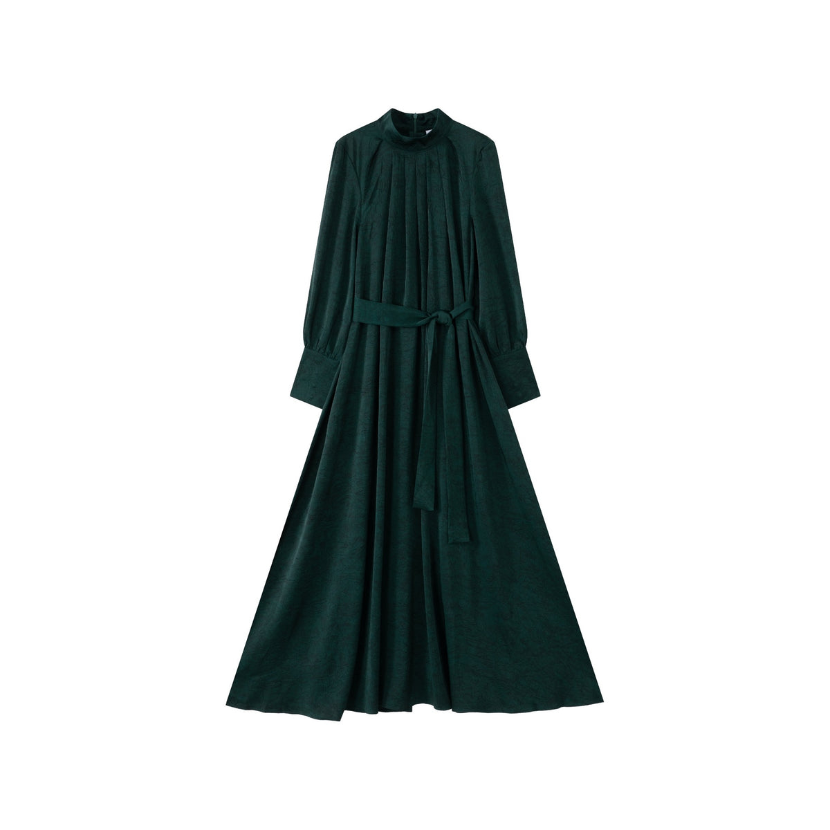 Mockneck Dress IN:Solid Green