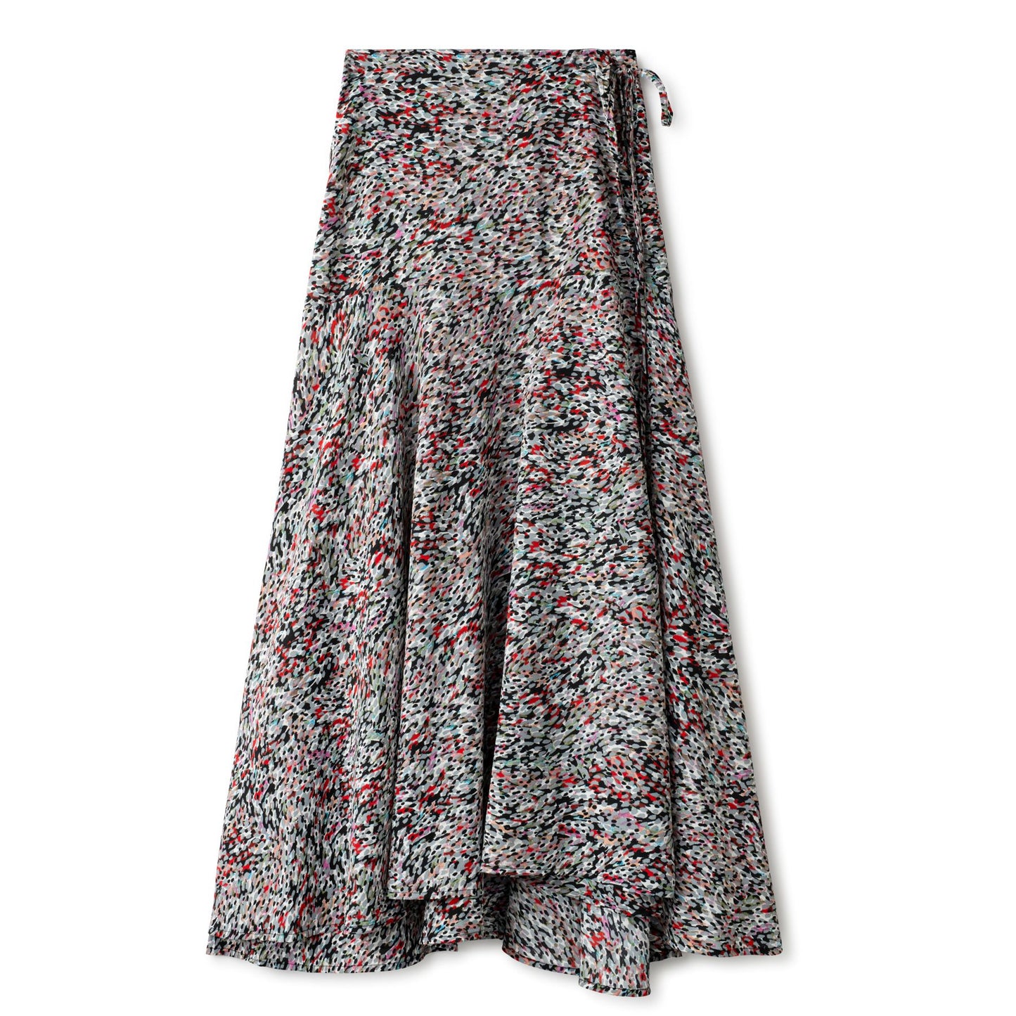 High Low Wrap Skirt IN: Printed