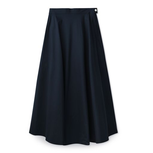 Signature Summer Circle Midi Skirt  IN:Navy