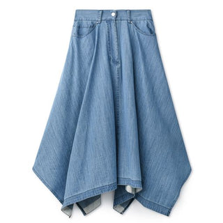 Kerchief Skirt- Blue Denim