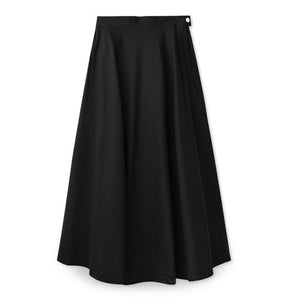 Signature Summer Circle Midi Skirt IN: Black