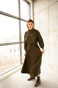 Winter Circle Skirt - Olive