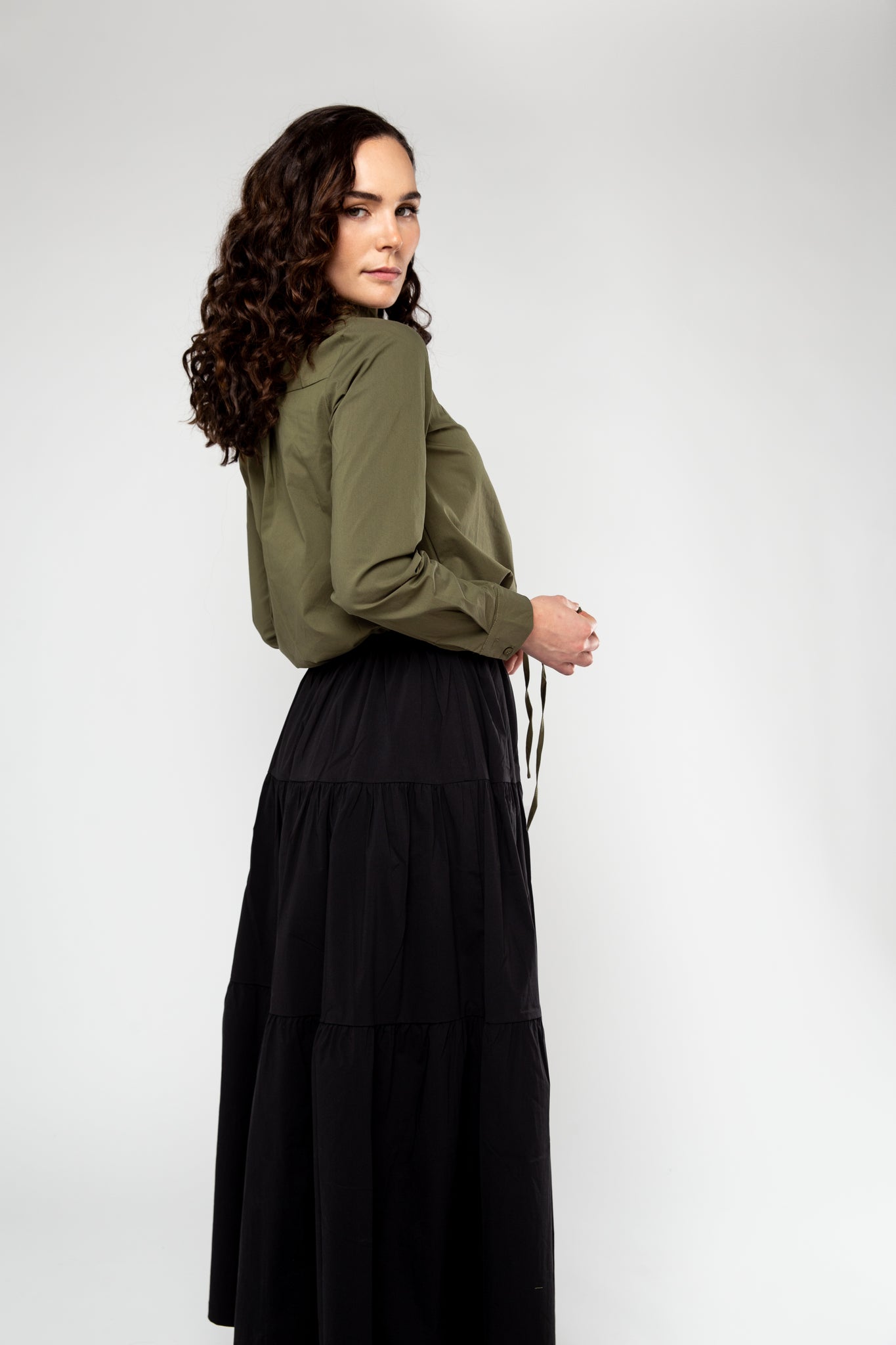 Peasant on sale skirt black