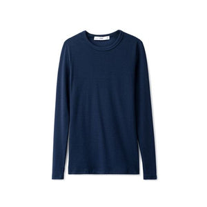 Signature Ribbed Tee IN: Navy
