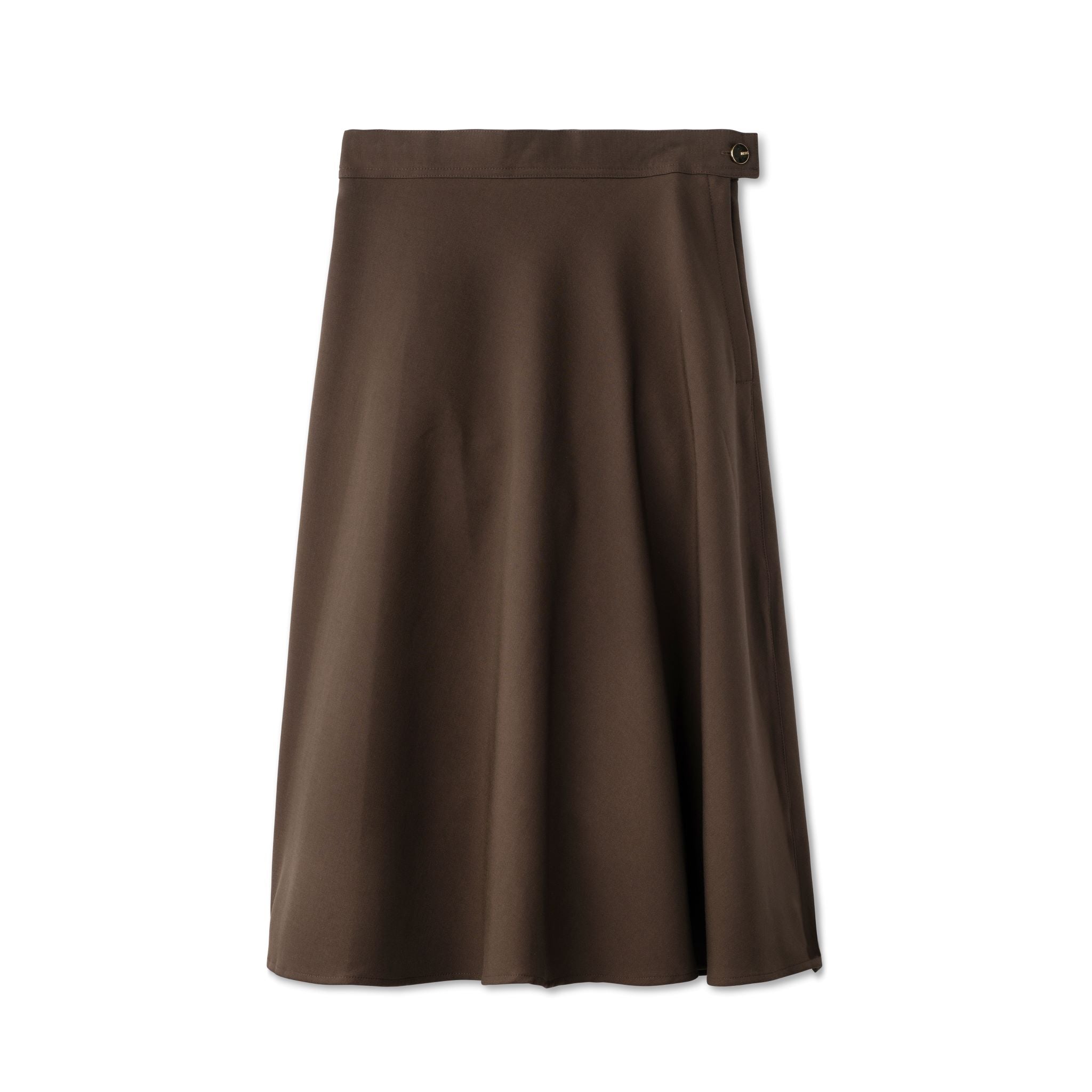 Signature Short Circle Skirt- Brown