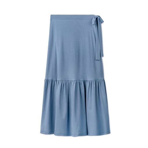 T-Shirt Maxi Skirt - Slate Blue