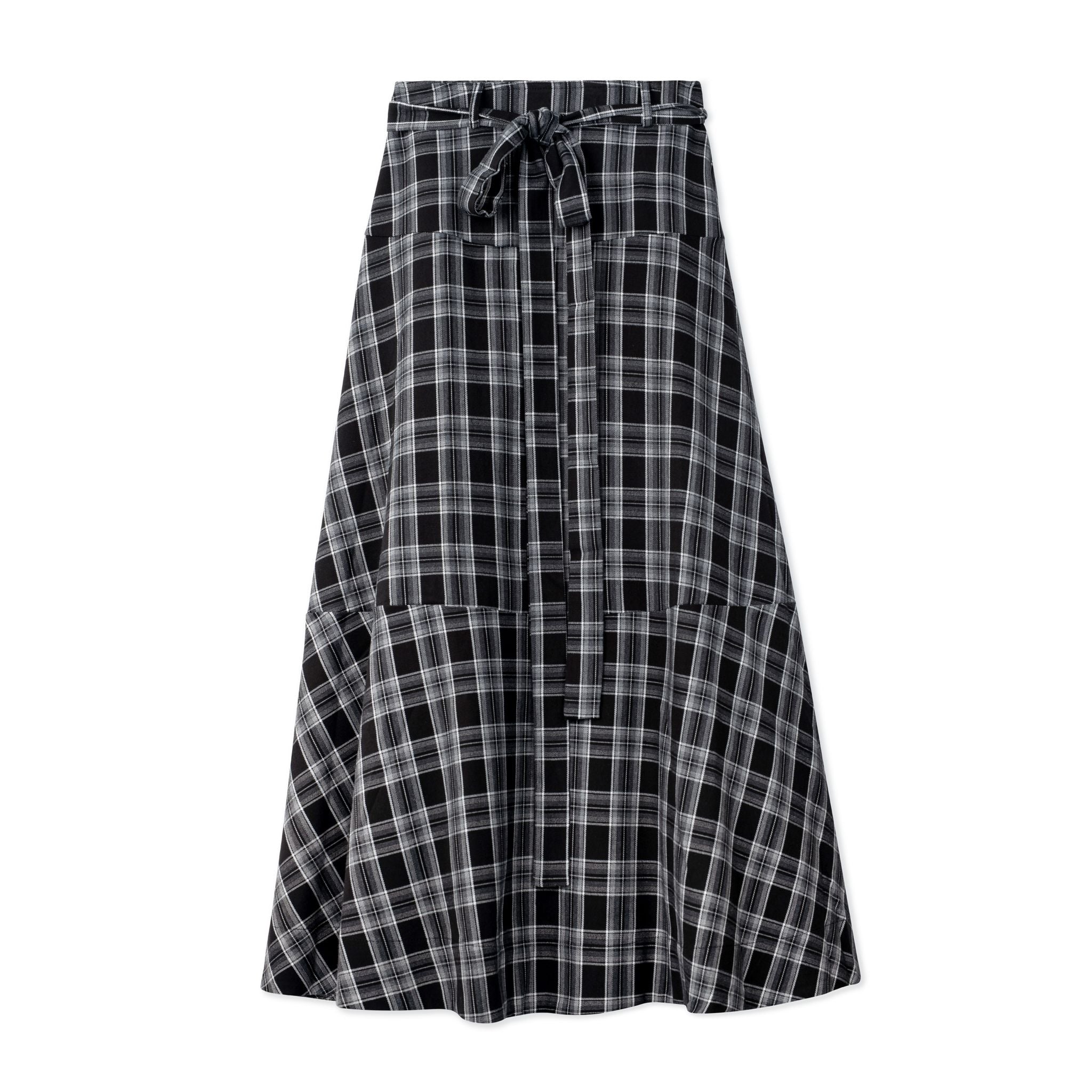 Mazzy Black Plaid Skirt - Grit N Glory