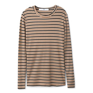 Signature Stripe Tee - Black/Beige