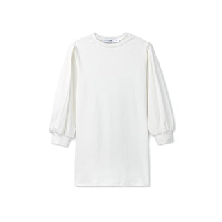 Smooth Puff Sleeve Tee - White