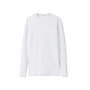 Signature Ribbed Tee IN: White